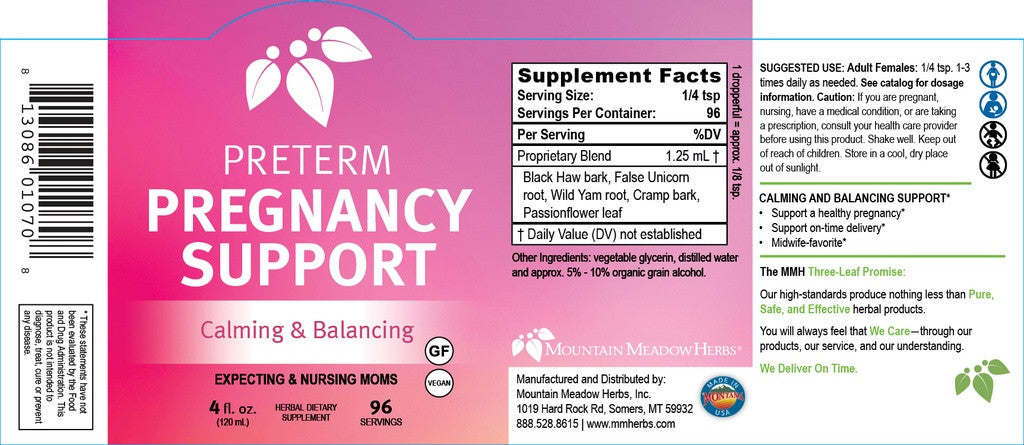 Preterm Pregnancy Support (C&B Formula)