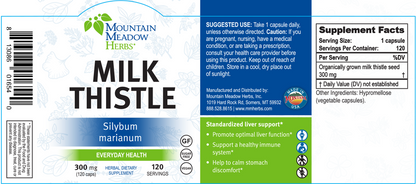 Milk Thistle 300 mg Caps