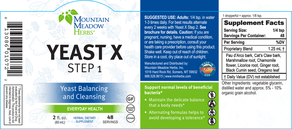 Yeast X Step 1