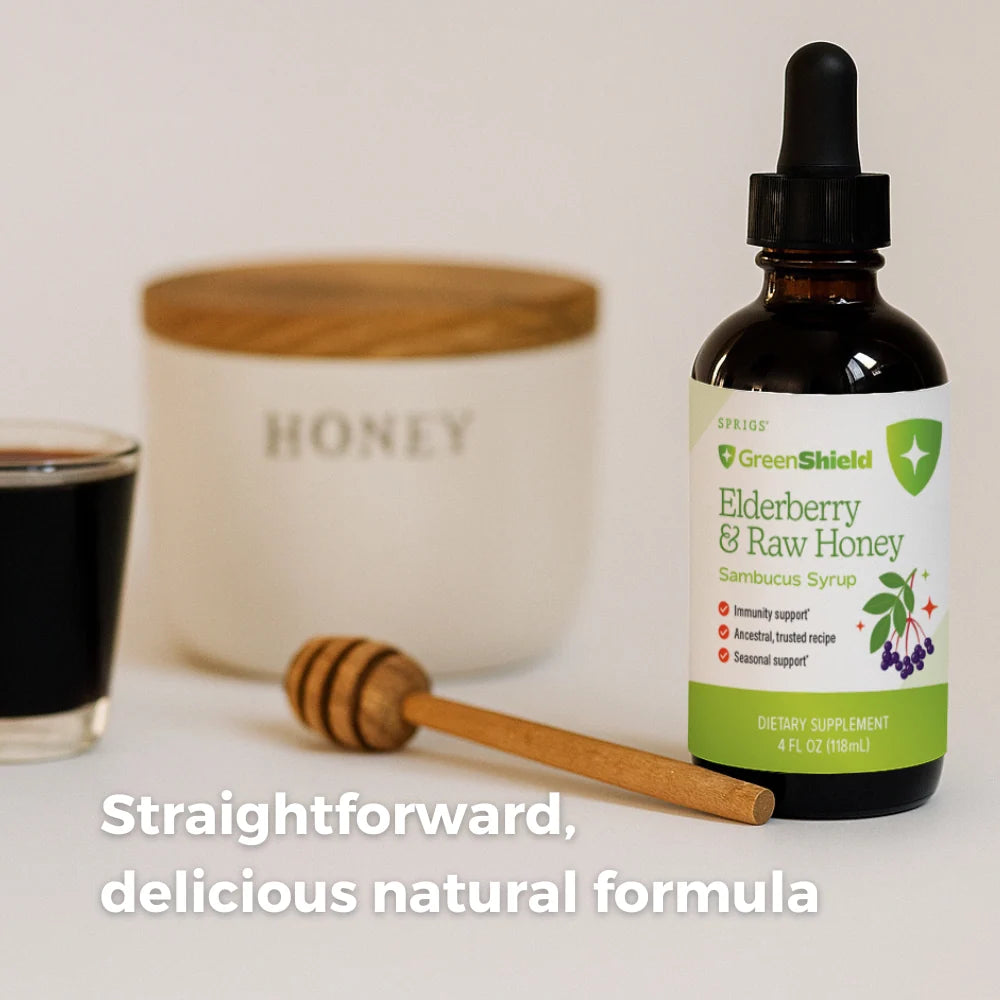 Raw Honey & Elderberry Syrup